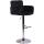 Barhocker HLO-CP326 Samt chrom ~ schwarz