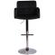 Barhocker HLO-CP326 Samt chrom ~ schwarz