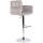 Barhocker HLO-CP326 Samt chrom ~ grau