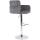 Barhocker HLO-CP326 Samt chrom ~ dunkelgrau