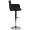 Barhocker HLO-CP326 Samt chrom ~ schwarz