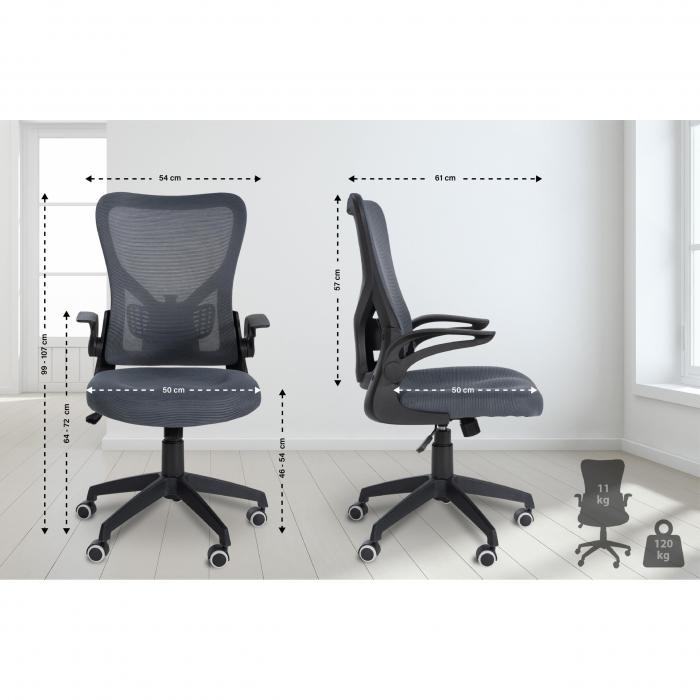 Brostuhl HLO-CP158 ~ grau