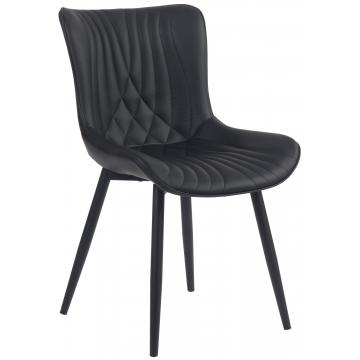 Stuhl HLO-CP103 Kunstleder ~ schwarz