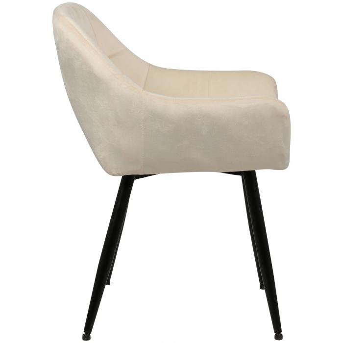 Esszimmerstuhl HLO-CP15 Samt ~ creme
