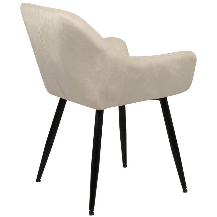 Esszimmerstuhl HLO-CP15 Samt ~ creme