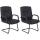 2er Set Sthle HLO-CP11 ~ schwarz/schwarz