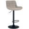 Barhocker HLO-CP299 Stoff ~ taupe