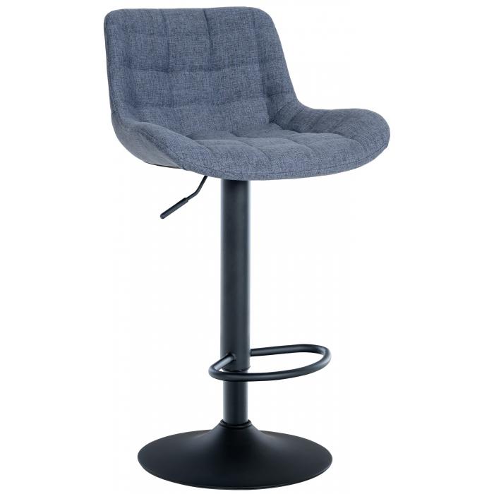 Barhocker HLO-CP299 Stoff ~ blau