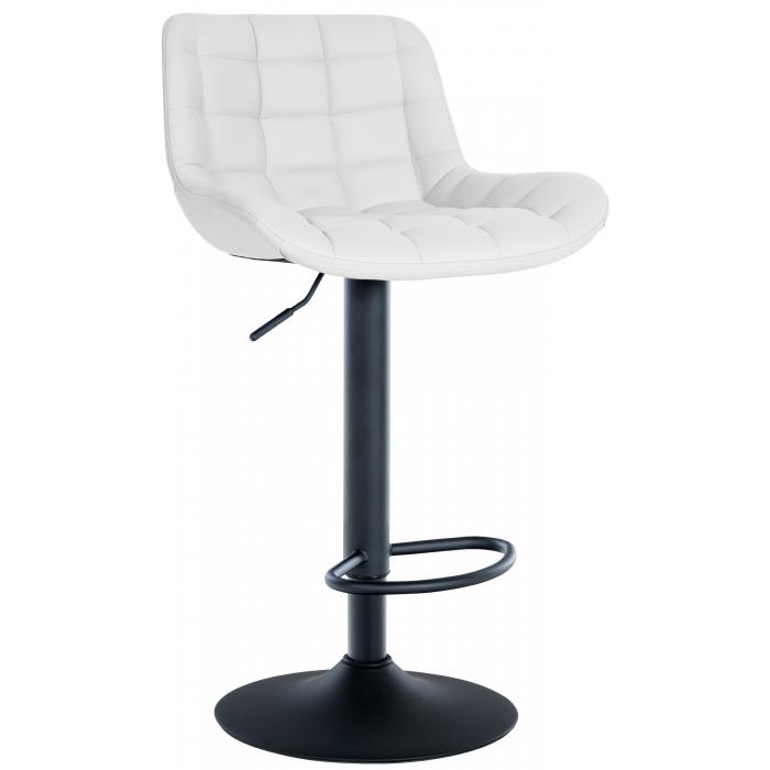 Barhocker HLO-CP297 Kunstleder ~ wei