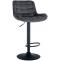 Barhocker HLO-CP298 Samt ~ dunkelgrau