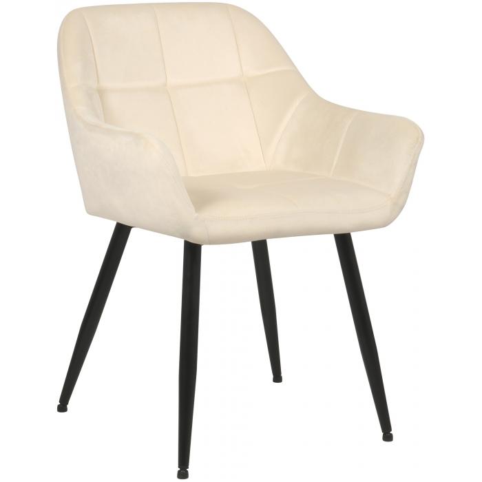 Esszimmerstuhl HLO-CP15 Samt ~ creme