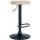 Barhocker HLO-CP290 Kunstleder schwarz ~ creme