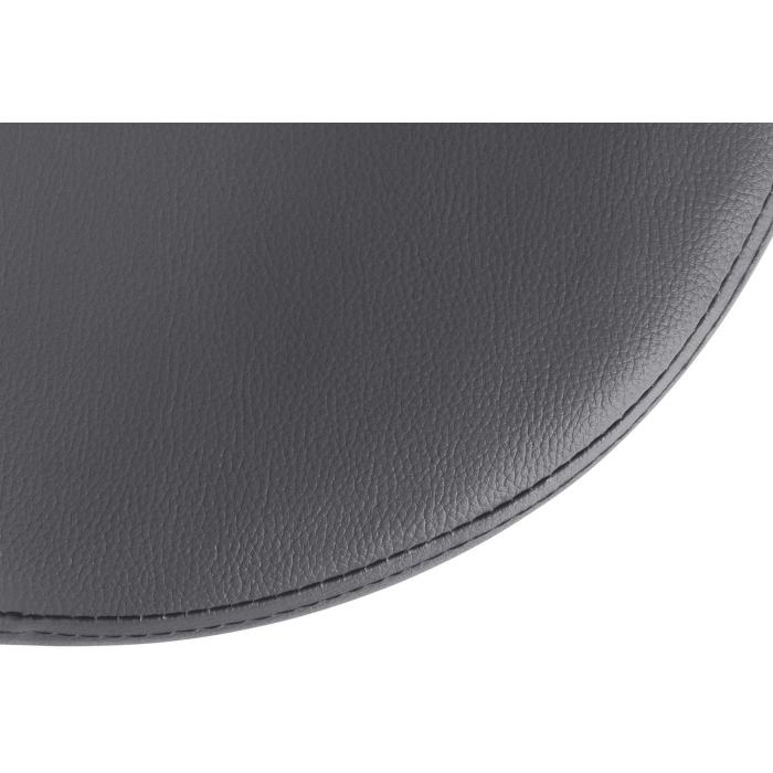 Barhocker HLO-CP290 Kunstleder chrom ~ grau