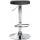 Barhocker HLO-CP290 Kunstleder chrom ~ schwarz
