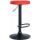 Barhocker HLO-CP290 Kunstleder schwarz ~ rot