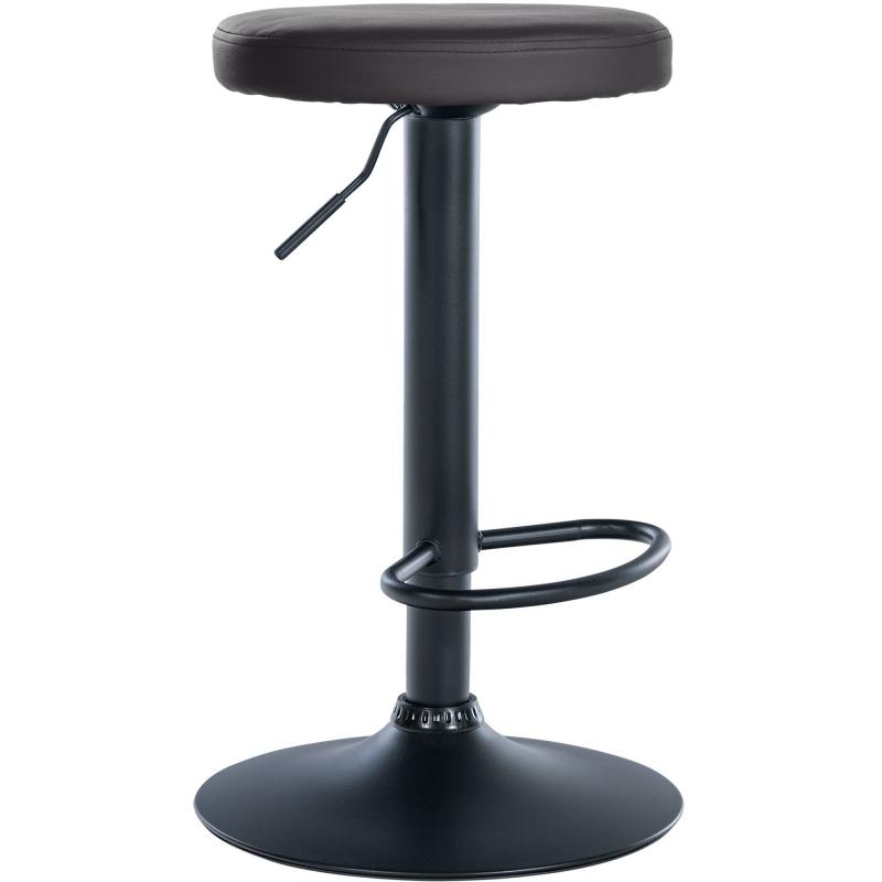 Barhocker HLO-CP290 Kunstleder schwarz ~ schwarz