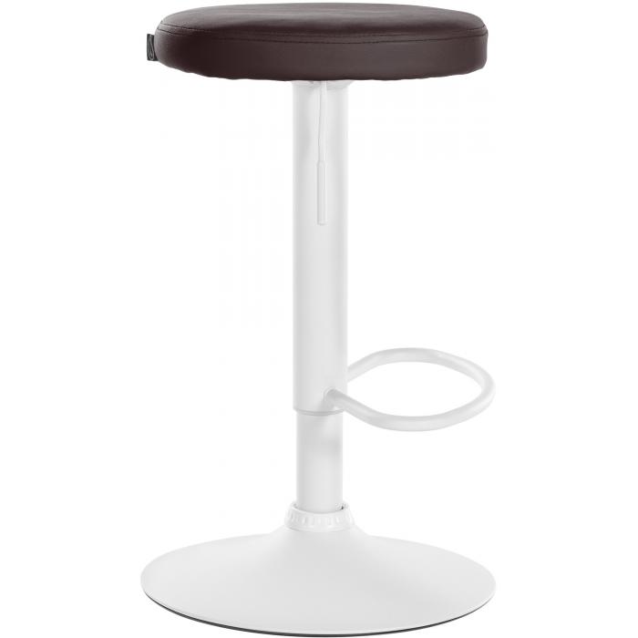 Barhocker HLO-CP290 Kunstleder wei ~ braun