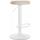 Barhocker HLO-CP290 Kunstleder wei ~ creme