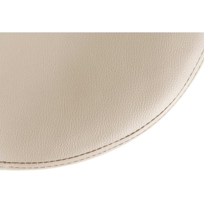 Barhocker HLO-CP290 Kunstleder wei ~ creme