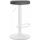 Barhocker HLO-CP290 Kunstleder wei ~ grau