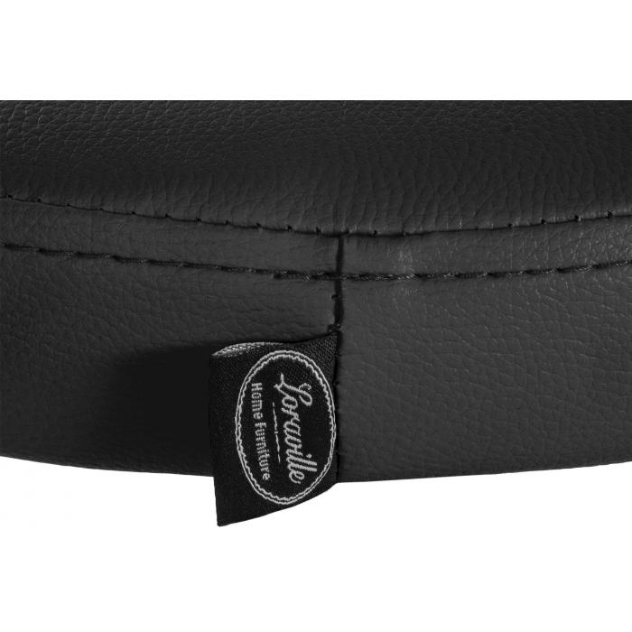 Barhocker HLO-CP290 Kunstleder wei ~ schwarz