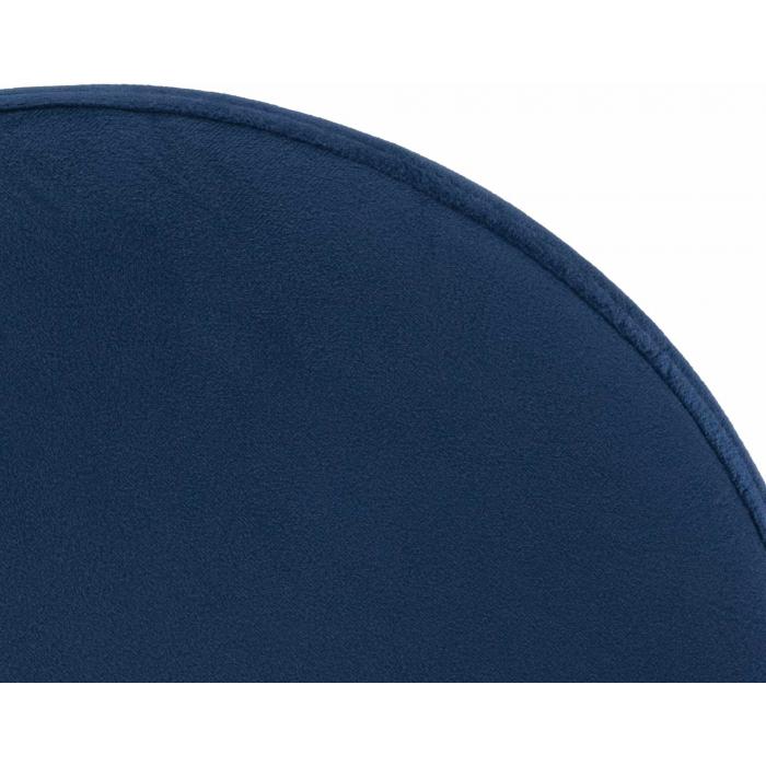Barhocker HLO-CP291 Samt chrom ~ blau