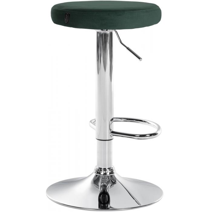 Barhocker HLO-CP291 Samt chrom ~ grn