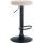 Barhocker HLO-CP291 Samt schwarz ~ creme