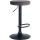 Barhocker HLO-CP291 Samt schwarz ~ dunkelgrau