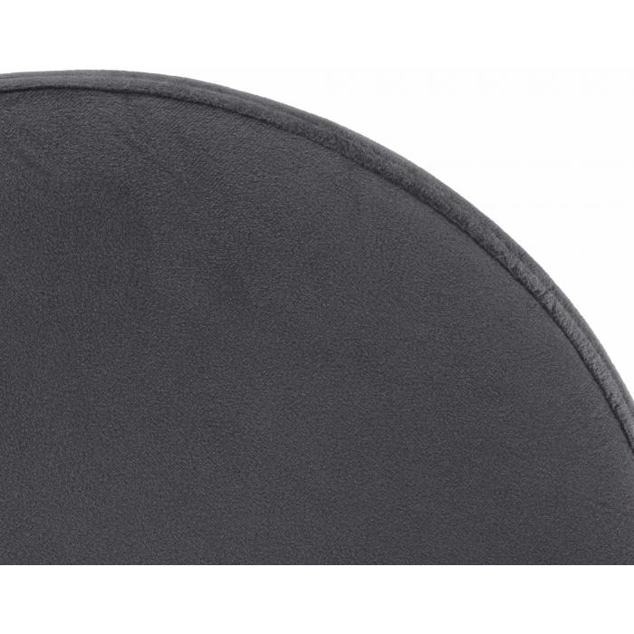 Barhocker HLO-CP291 Samt schwarz ~ dunkelgrau