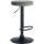Barhocker HLO-CP291 Samt schwarz ~ grau