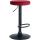 Barhocker HLO-CP291 Samt schwarz ~ rot