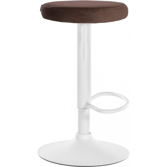 Barhocker HLO-CP291 Samt wei ~ braun