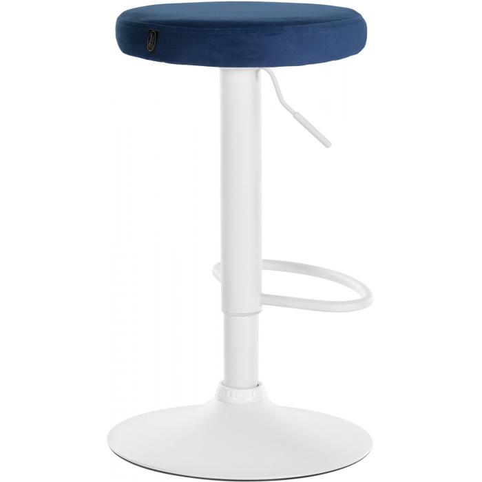 Barhocker HLO-CP291 Samt wei ~ blau