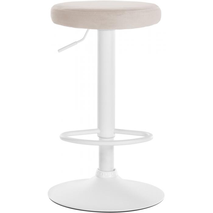 Barhocker HLO-CP291 Samt wei ~ creme