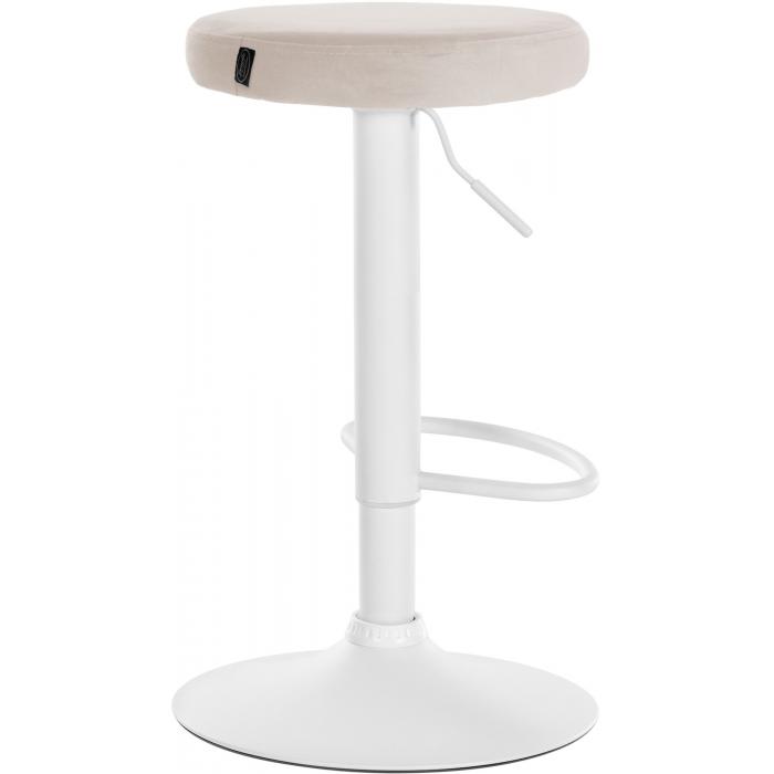 Barhocker HLO-CP291 Samt wei ~ creme