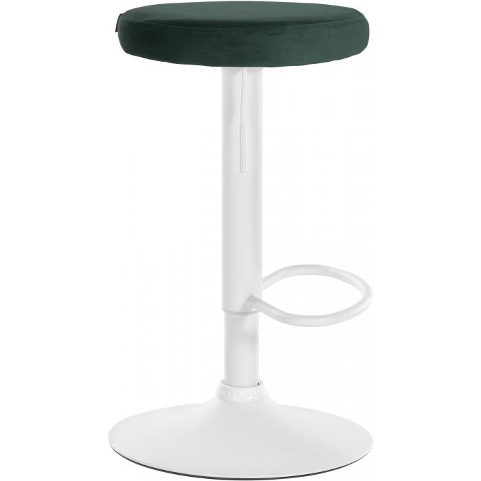 Barhocker HLO-CP291 Samt weiß ~ grün