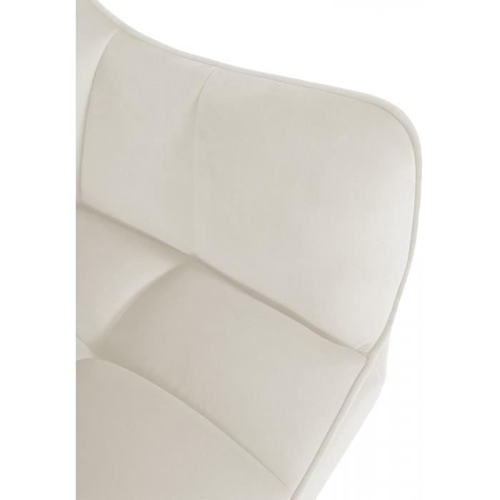 Esszimmerstuhl HLO-CP94 Samt schwarz ~ creme