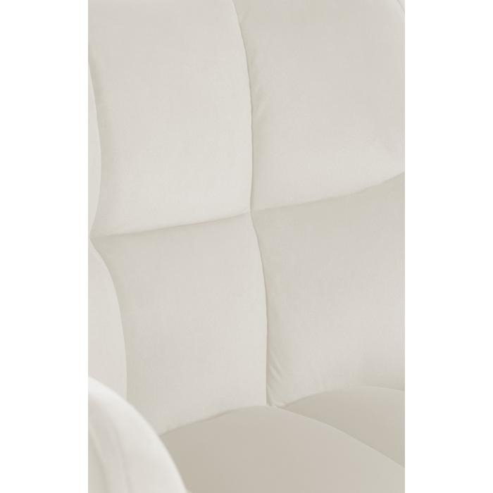 Esszimmerstuhl HLO-CP94 Samt schwarz ~ creme