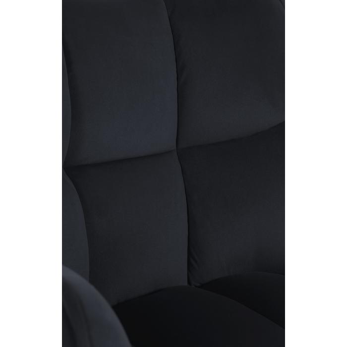 Esszimmerstuhl HLO-CP94 Samt schwarz ~ schwarz