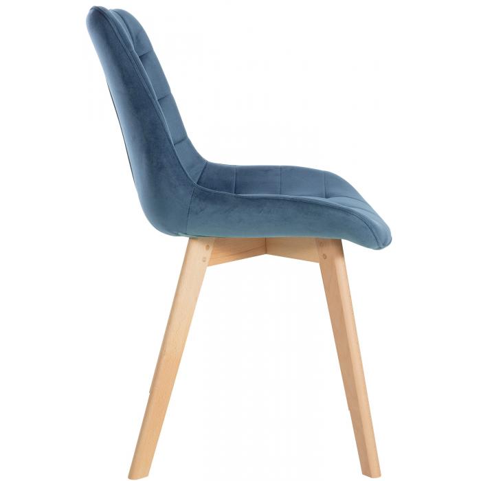 Stuhl HLO-CP134 Samt ~ blau