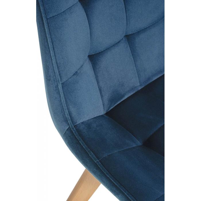 Stuhl HLO-CP134 Samt ~ blau