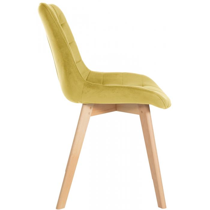 Stuhl HLO-CP134 Samt ~ gelb
