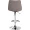 2er Set Barhocker HLO-CP266 Stoff chrom ~ grau