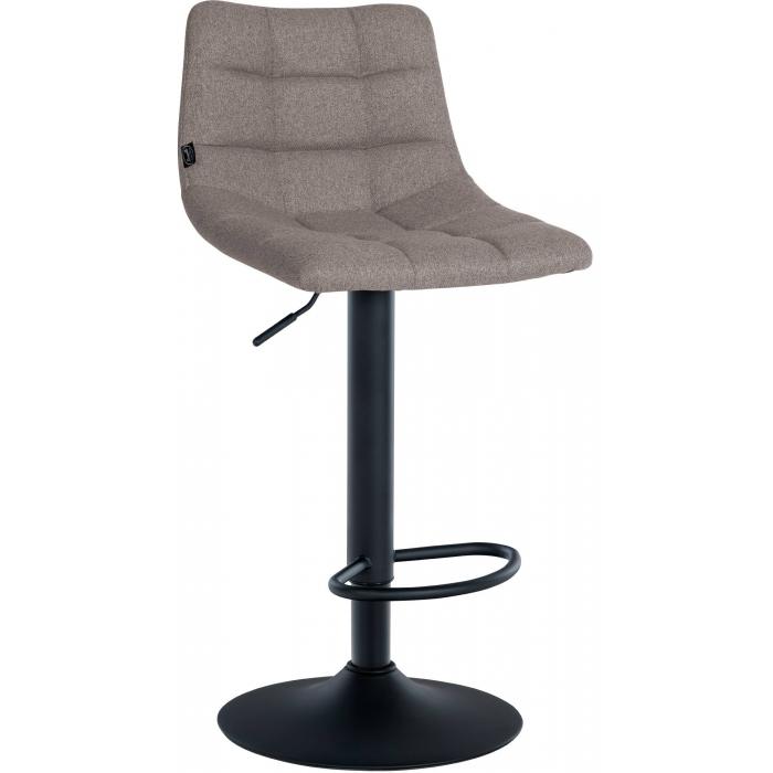 2er Set Barhocker HLO-CP266 Stoff schwarz ~ grau