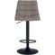 2er Set Barhocker HLO-CP266 Stoff schwarz ~ grau