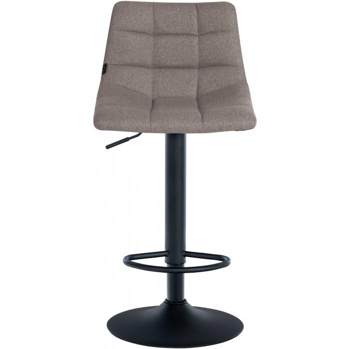 2er Set Barhocker HLO-CP266 Stoff schwarz ~ grau