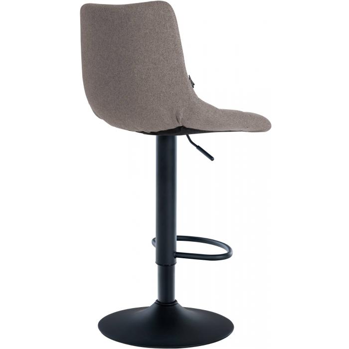 2er Set Barhocker HLO-CP266 Stoff schwarz ~ grau