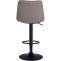 2er Set Barhocker HLO-CP266 Stoff schwarz ~ grau
