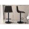 2er Set Barhocker HLO-CP266 Stoff schwarz ~ schwarz